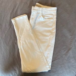 Zara white denim pants